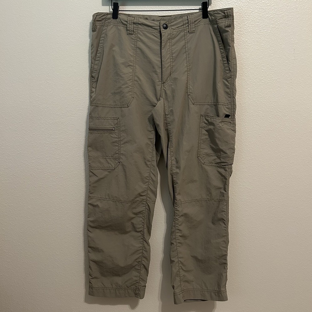 Eddie Bauer Men's Cargo Hiking Pants 36X30 (Actual 36x28) Utility Pockets Nylon